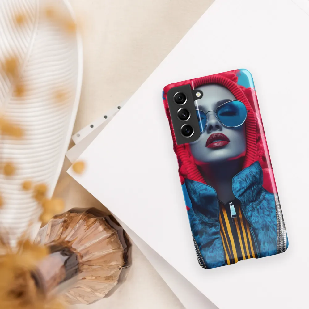 Bold Elegance in Digital Fashion | Phone Case |  S21 FE | Snap Case | Glossy