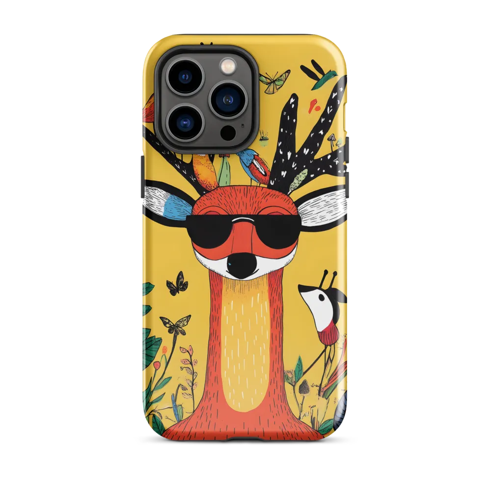 Playful Deer with Sunglasses