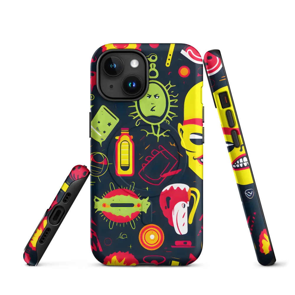 Neon Revelry: A Quirky Exploration of Modern Pop Art
