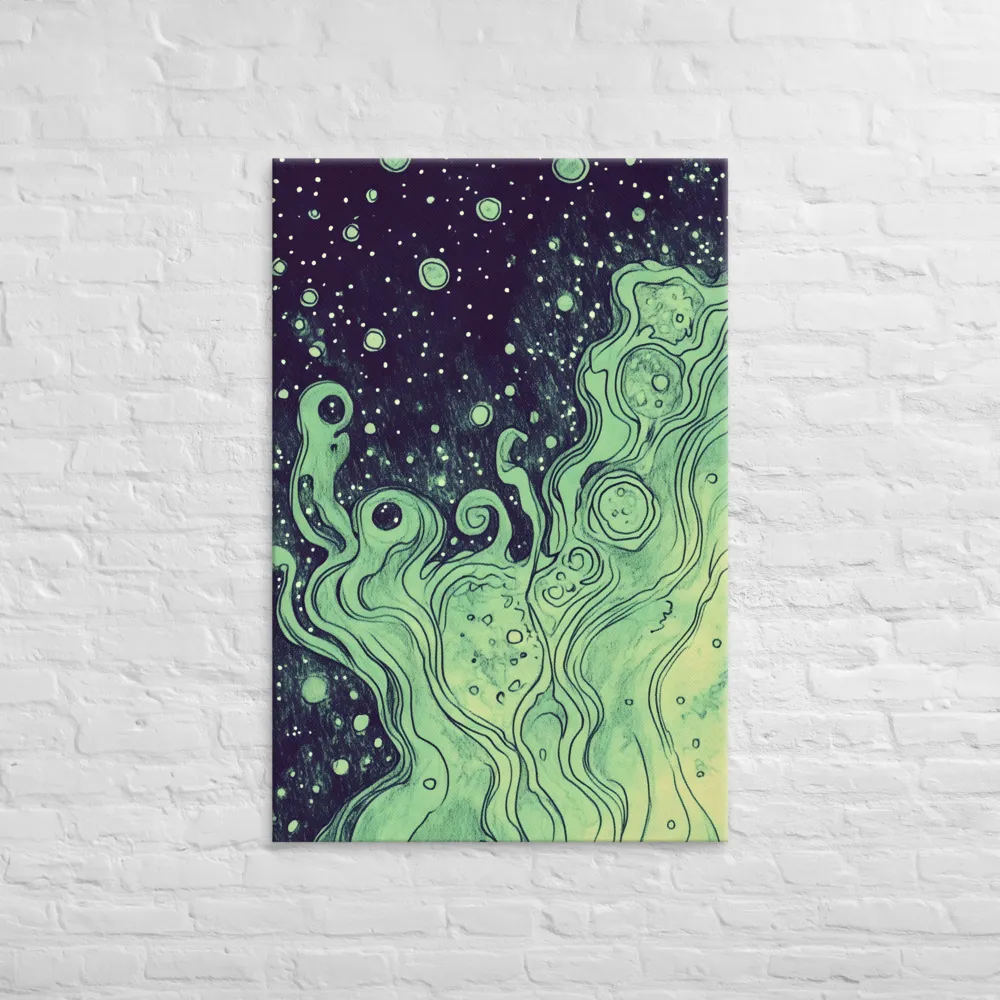 Cosmic Whirl: An Abstract Journey | Canvas | 32″×48″