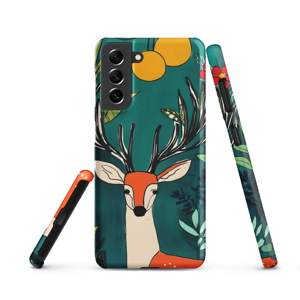 Nature's Embrace: The Majestic Deer | Phone Case |  S21 | Snap Case | Matte