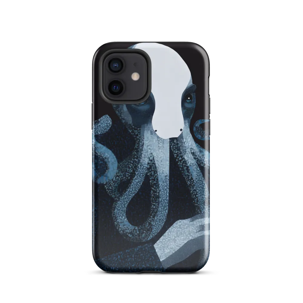 Octopoid Portrait in Blue and White