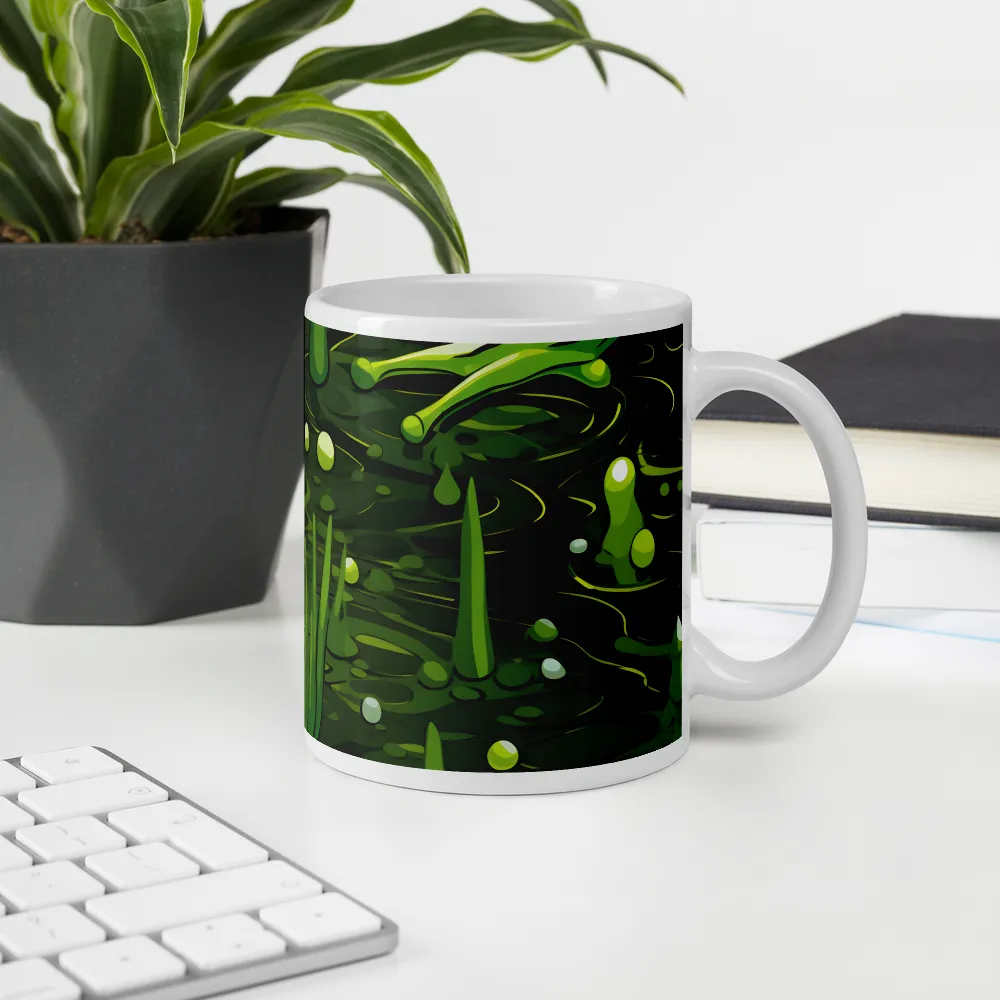 Green Harmony: Life Beneath the Surface | Mugs | Multiple Sizes & Colors