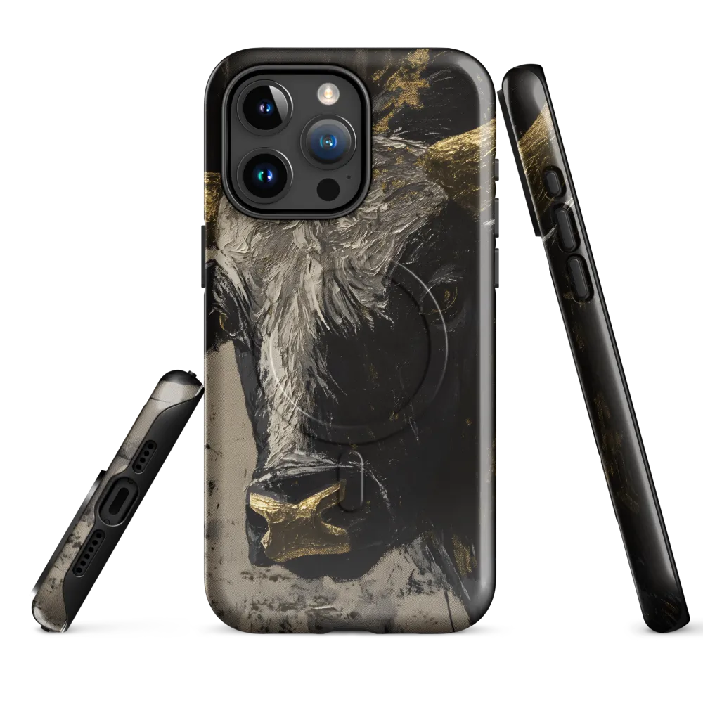 Majestic Bull: The Power in Black and Gold