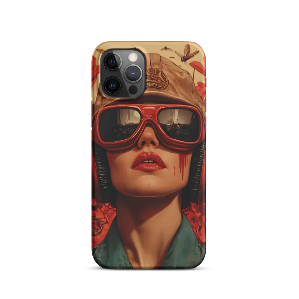Defiant Portrait in a Floral Realm | Phone Case |  12 Pro | Snap Case | Matte