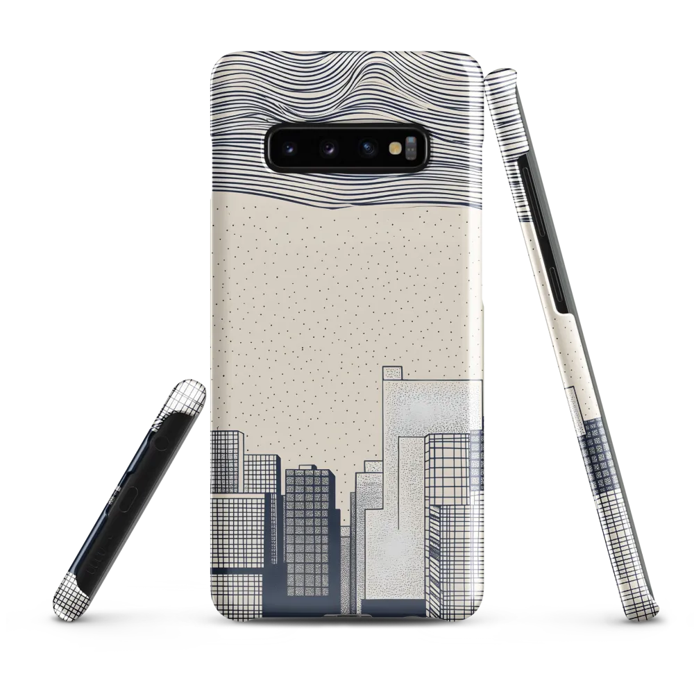 Urban Patterns: A Minimalist Skyline | Phone Case |  S10 Plus | Snap Case | Glossy