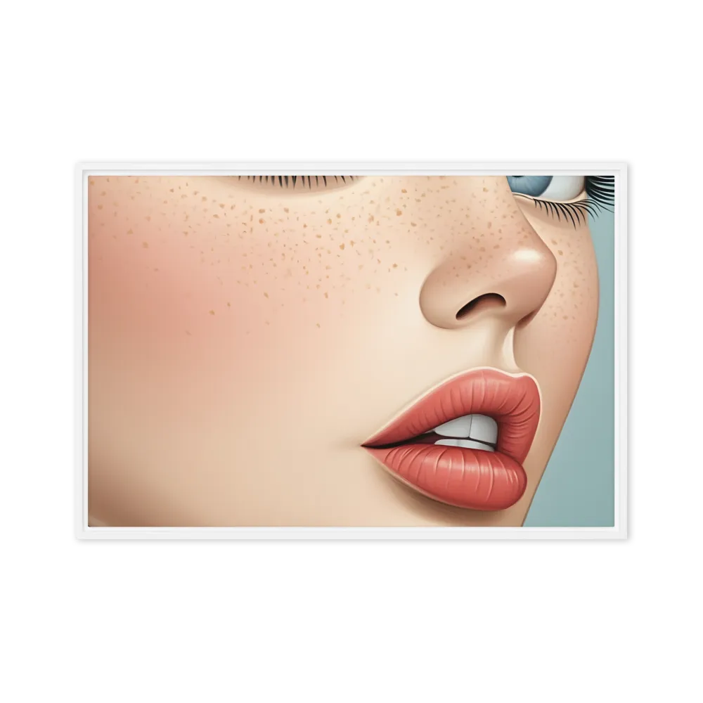 Intriguing Elegance | Canvas with White Frame | 24″×36″
