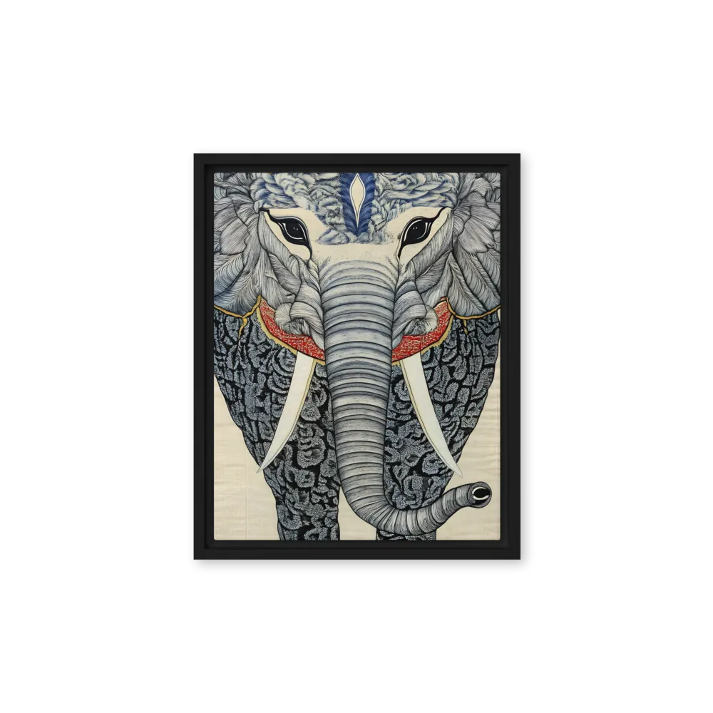 Majesty of the Elephant | Canvas with Black Frame | 11″×14″