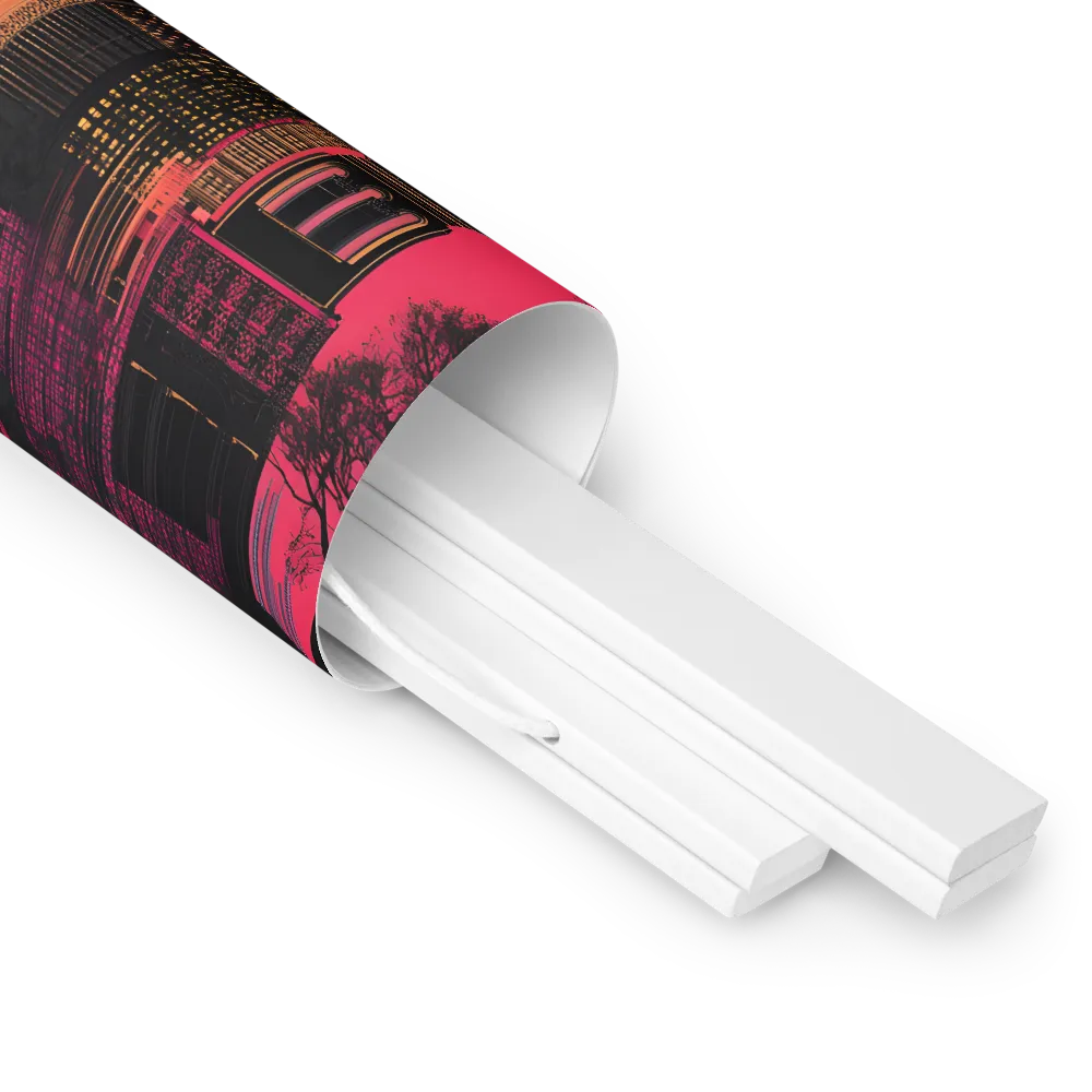 Urban Reverie | Poster With White Wood Hanger | 12″×12″