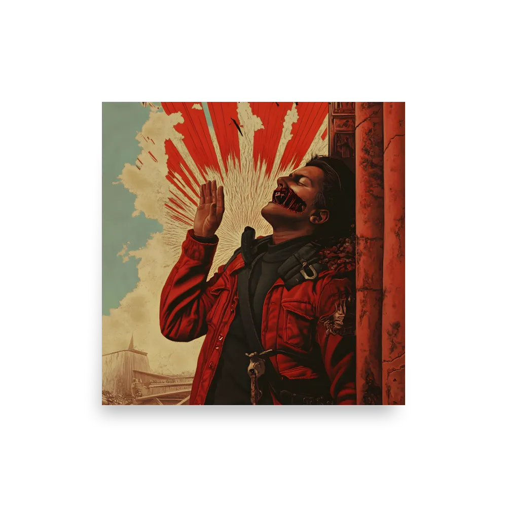 Defiant Echoes of Ruin | Poster | 14″×14″