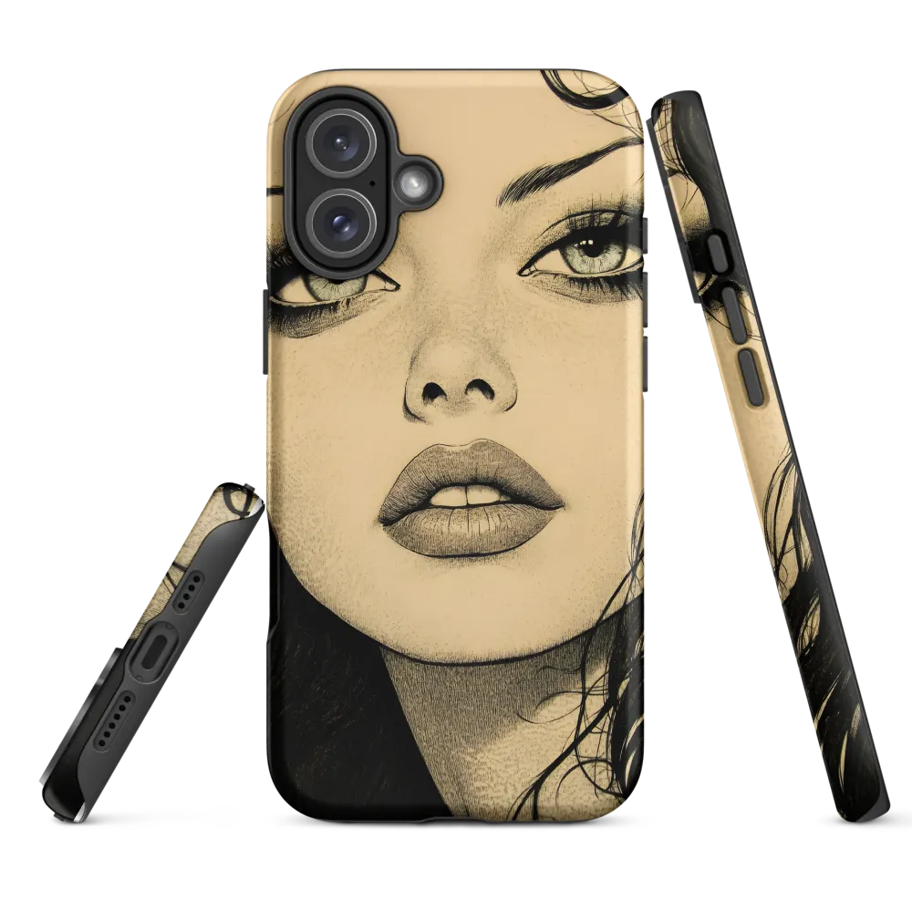 Enigmatic Gaze | Phone Case |  16 Plus | Tough Case | Matte