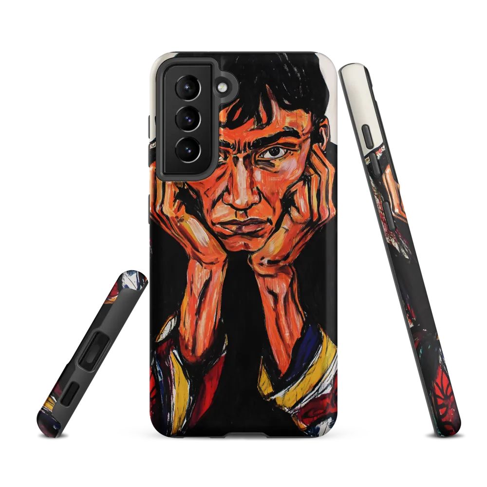 Contemplative Intensity: An Expressionist Portrait