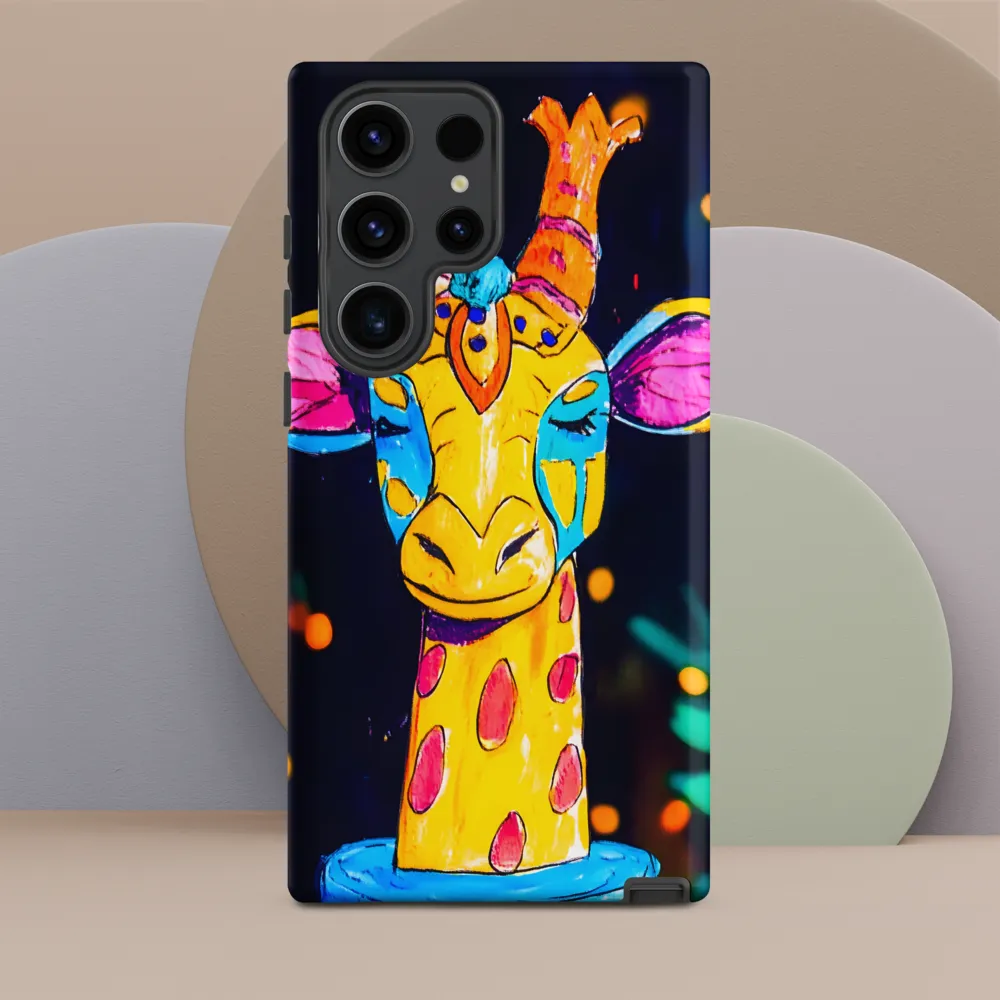 Whimsical Giraffe in Vibrant Colors | Phone Case |  S23 Ultra | Tough Case | Matte