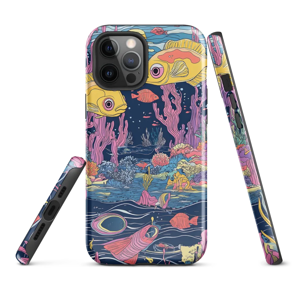 Underwater Dreamscape: A Playful Encounter | Phone Case |  12 Pro Max | Tough Case | Glossy