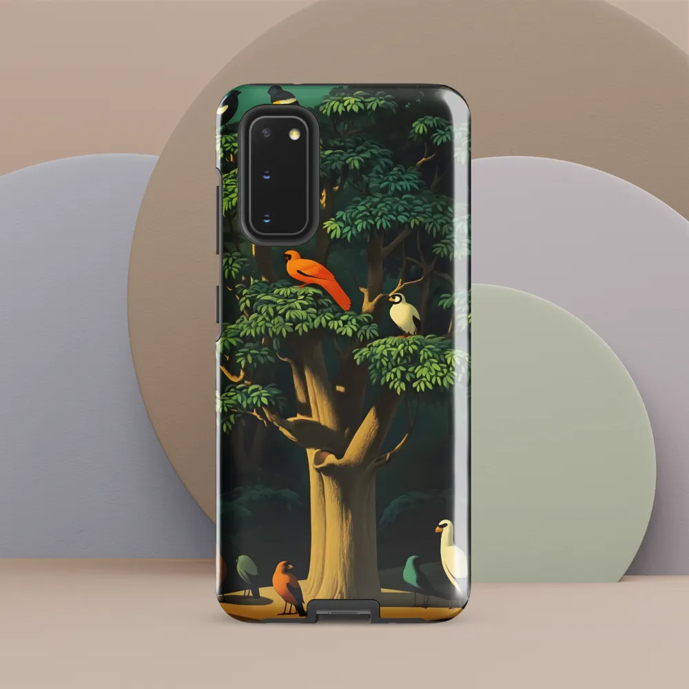 Harmony in Color: A Surreal Bird Symphony