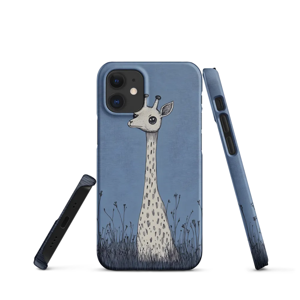 Whimsical Giraffe in Blue