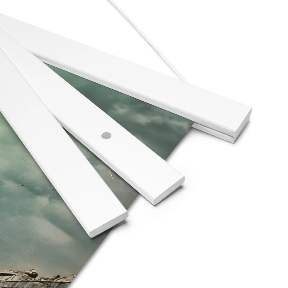 Ethereal Reflections: Identity in a Fragmented World | Poster With White Wood Hanger | 14″×14″
