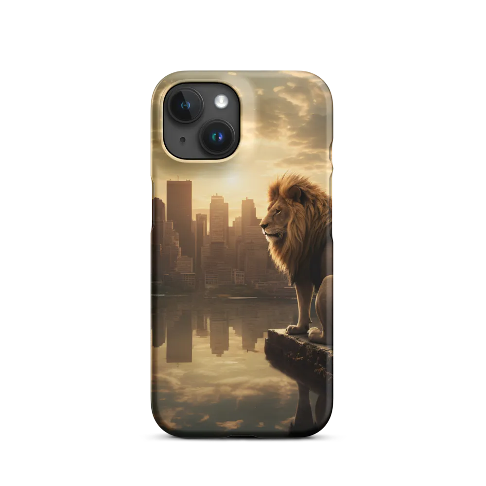 The Lion's Gaze Over the Urban Symphony
