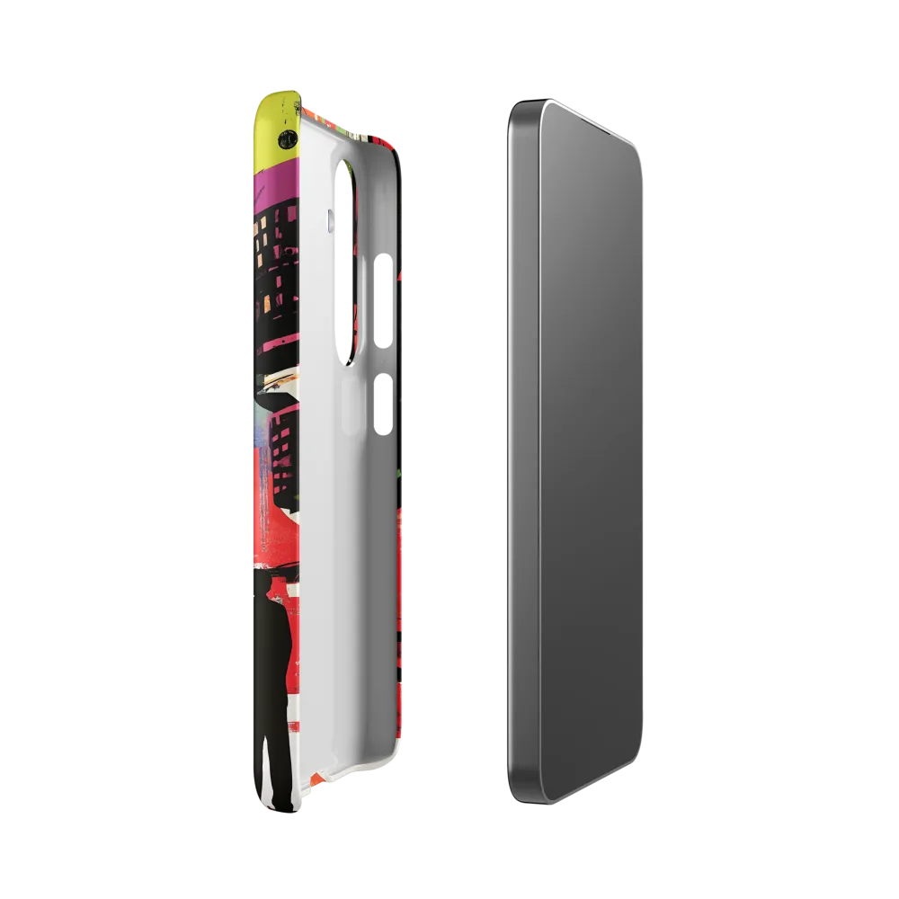 Urban Echoes: A Futuristic Reverie | Phone Case |  S24 | Snap Case | Matte