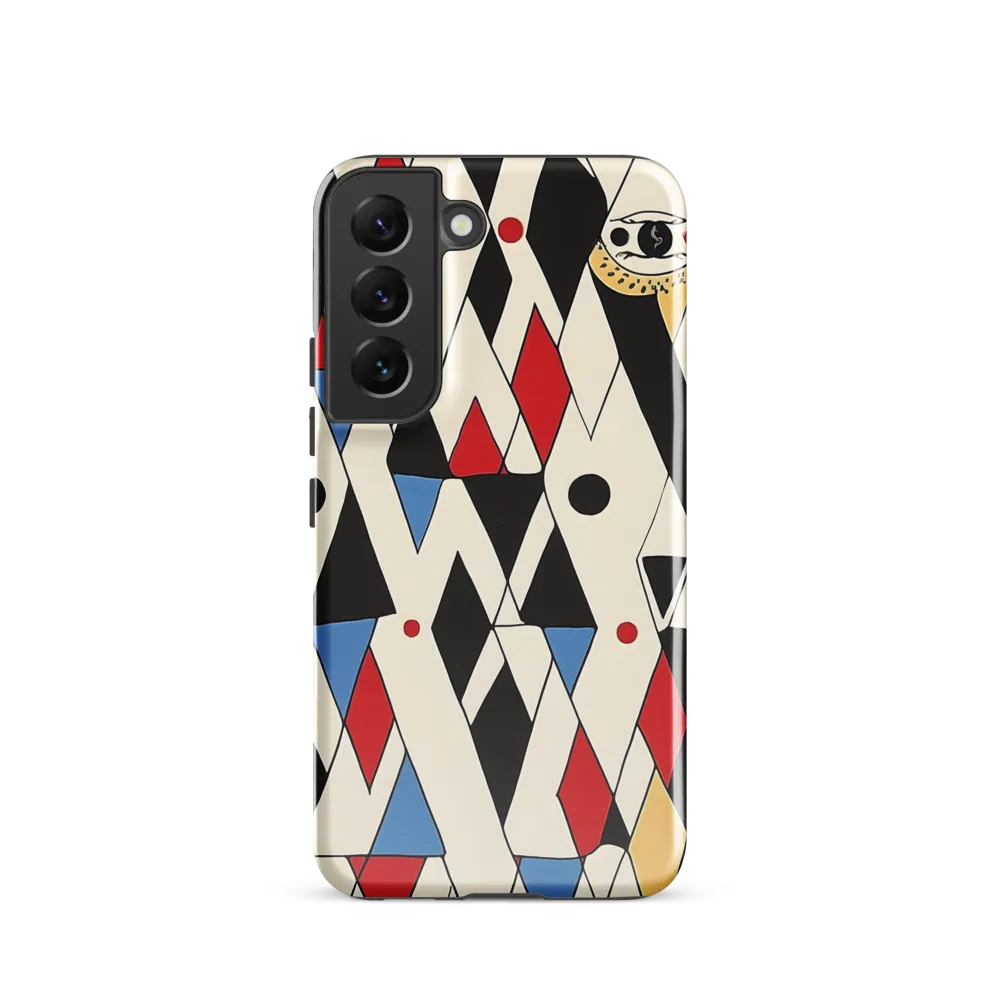 Dynamic Geometric Symphony | Phone Case |  S22 | Tough Case | Glossy