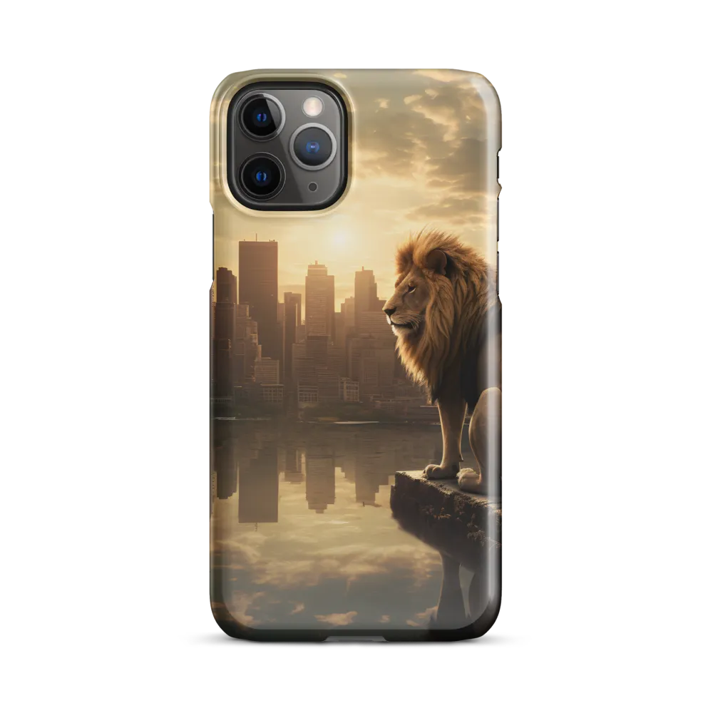 The Lion's Gaze Over the Urban Symphony