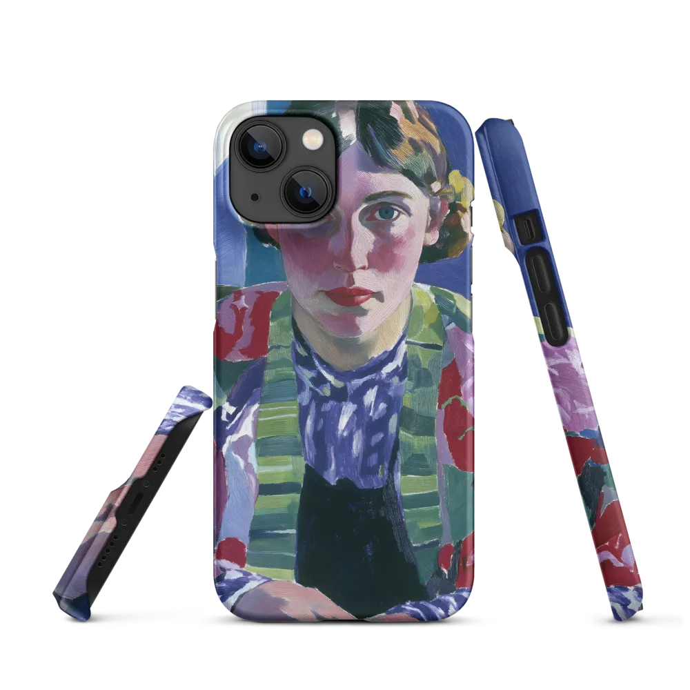 Vibrant Gaze: A Modernist Portrait