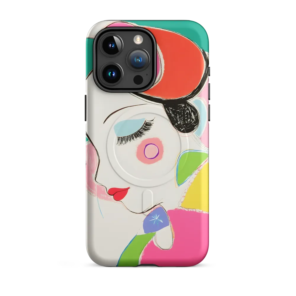 Whimsical Portrait in Colorful Abstraction