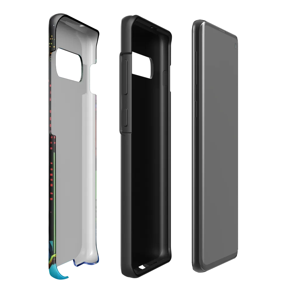 Neon Dreams of a Futuristic City | Phone Case |  S10 Plus | Tough Case | Glossy