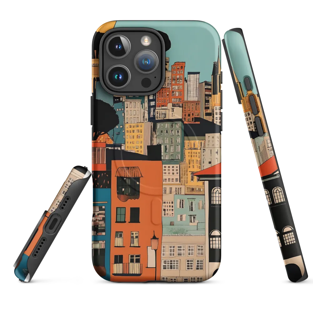 Urban Fusion: A Colorful Cityscape