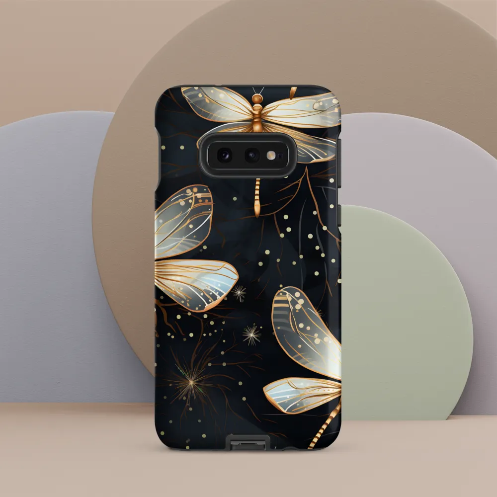 Ethereal Dance: Dragonflies in a Midnight Garden