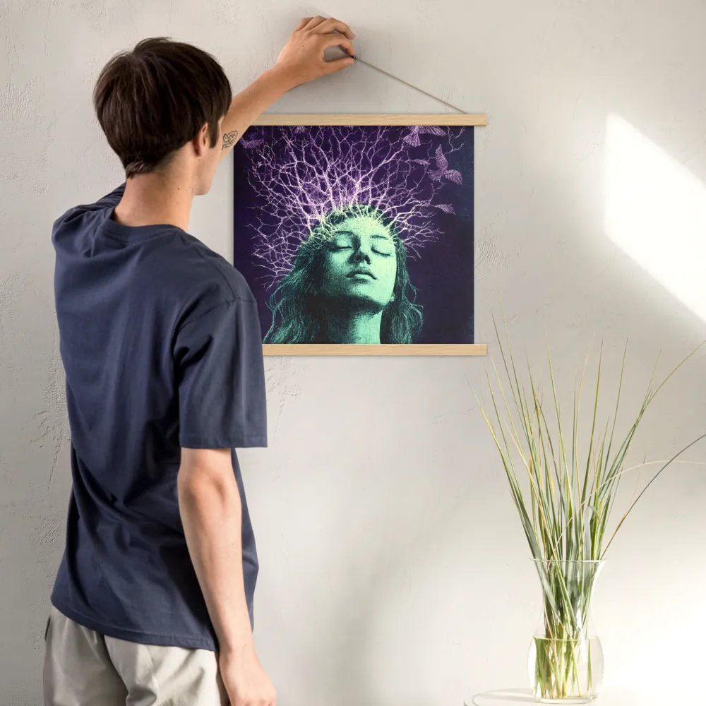 Whispers of Freedom | Poster With Oak Wood Hanger | 18″×18″