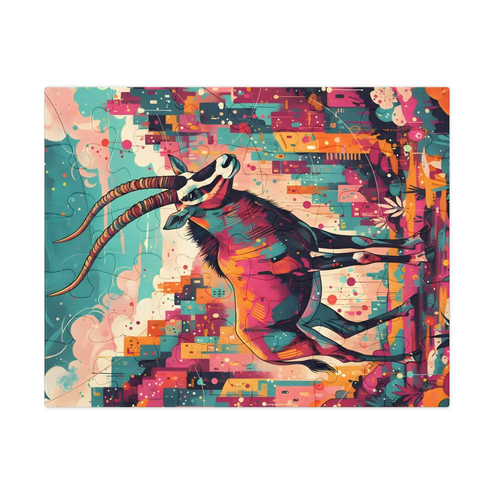 Urban Antelope 
 Jigsaw Puzzle in Tin Box