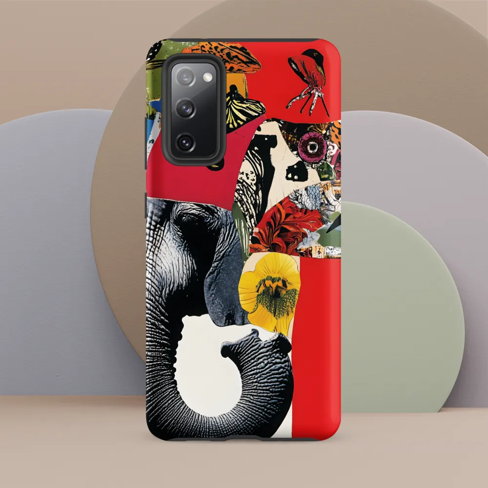 Whimsical Elephant: A Vibrant Collage of Life