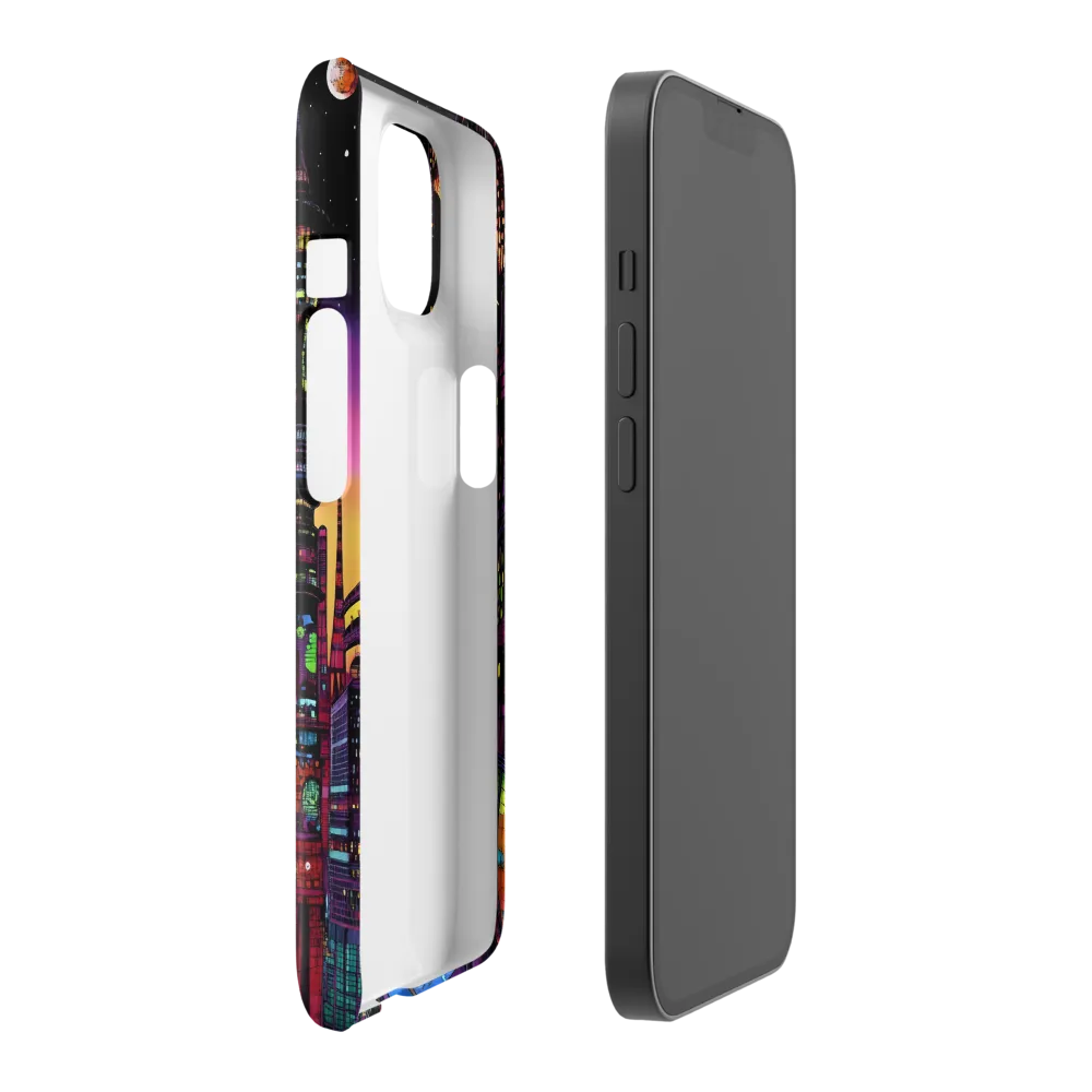 Futuristic Cityscape at Dusk | Phone Case |  14 | Snap Case | Glossy