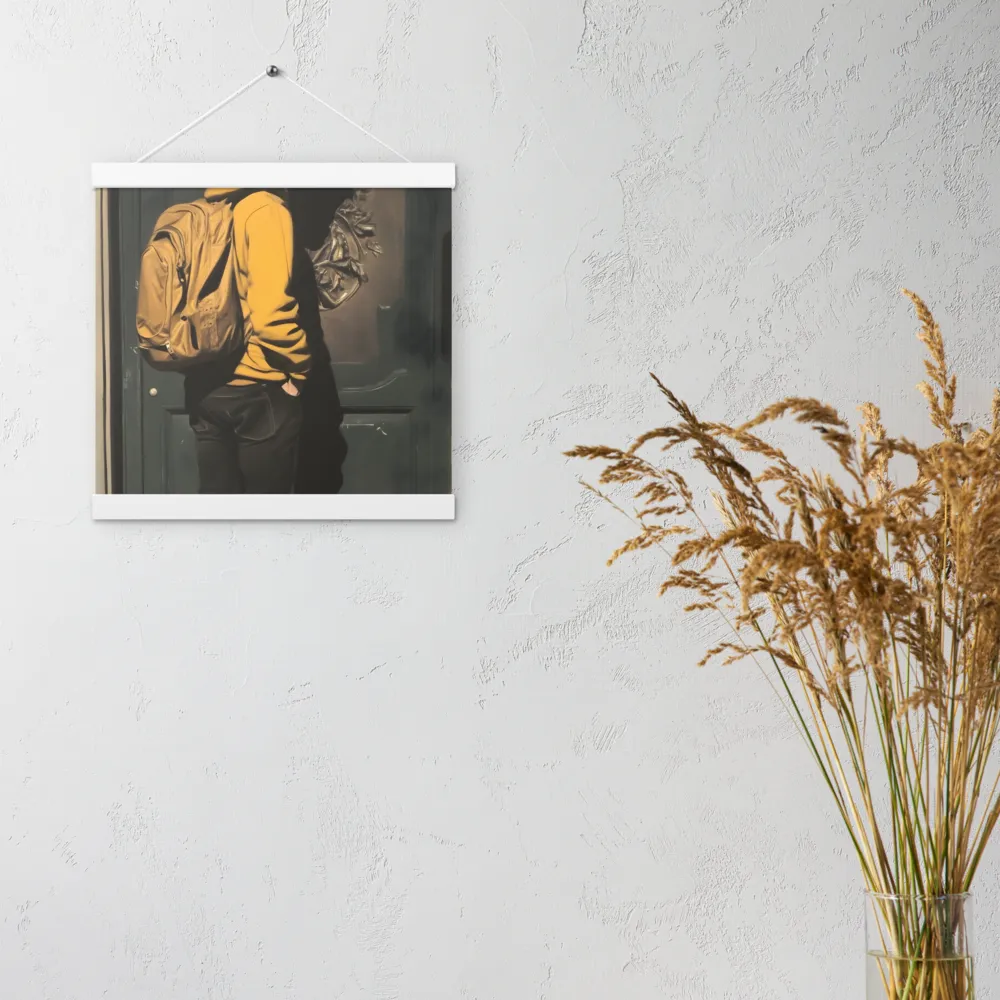 Silent Reflection | Poster With White Wood Hanger | 12″×12″