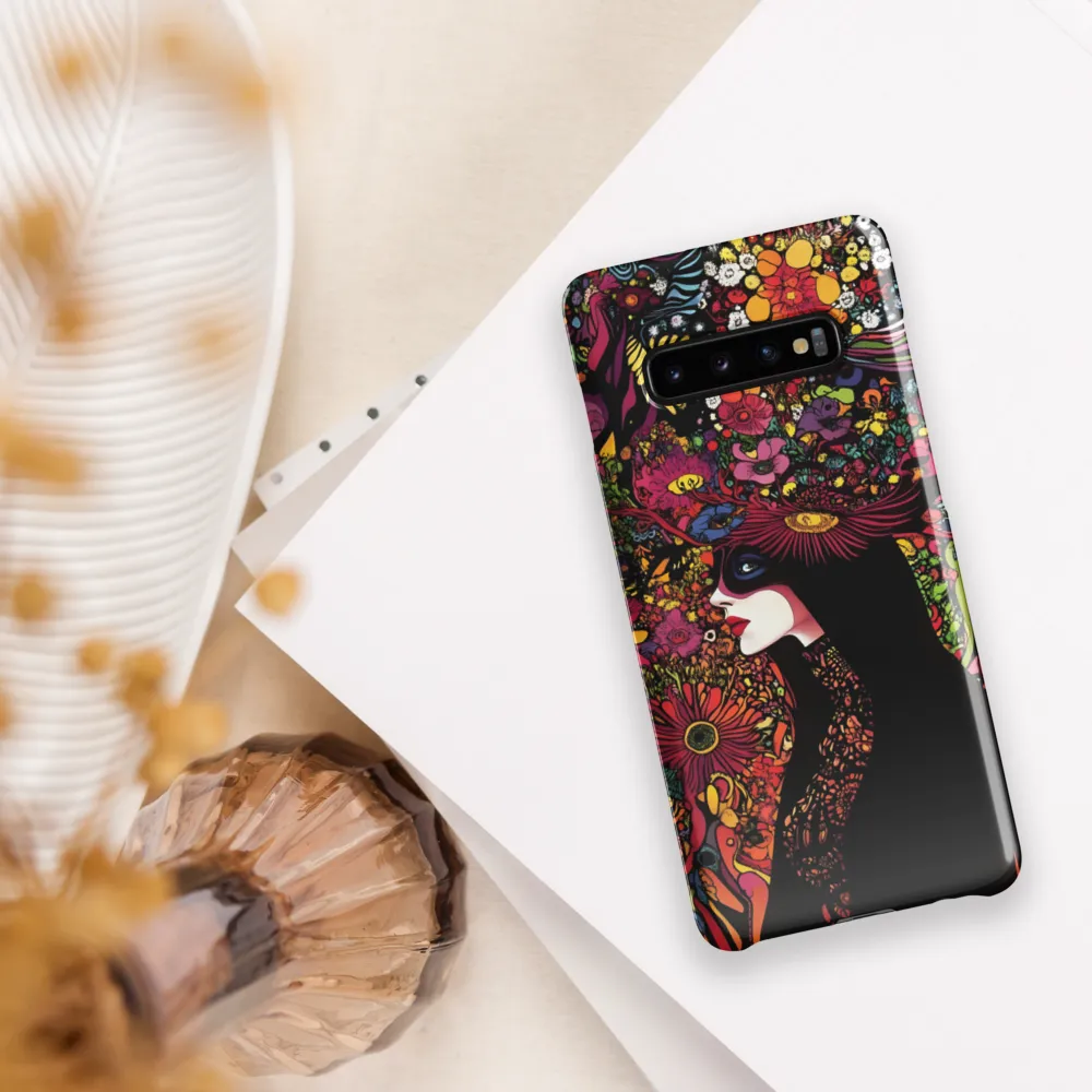 Mystical Flora: A Psychedelic Dream | Phone Case |  S10 Plus | Snap Case | Glossy