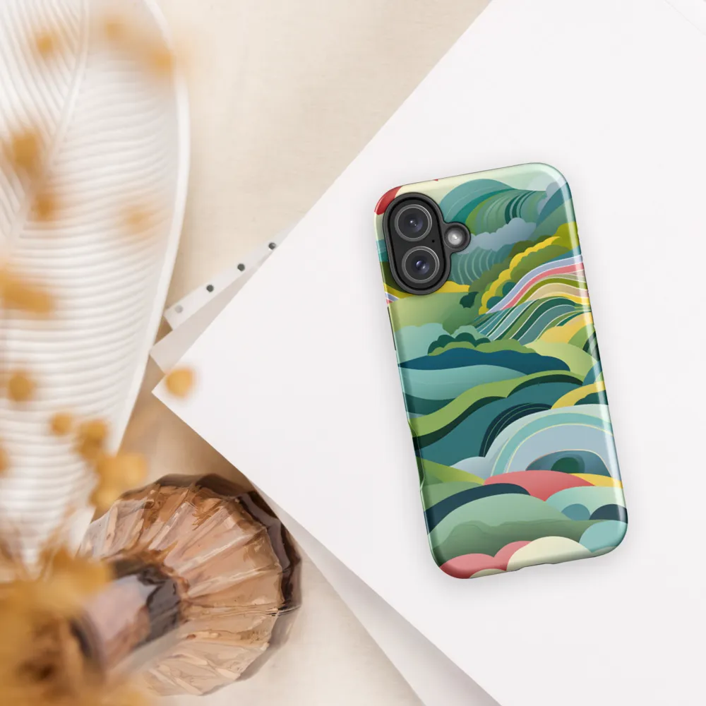 Waves of Serenity | Phone Case |  16 Plus | Tough Case | Glossy