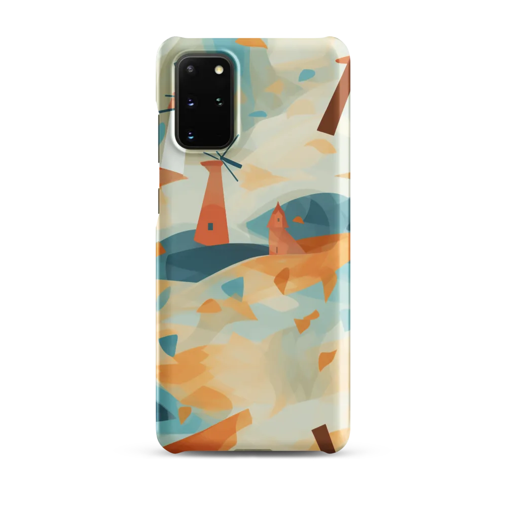 Whimsical Windmills in a Tranquil Landscape