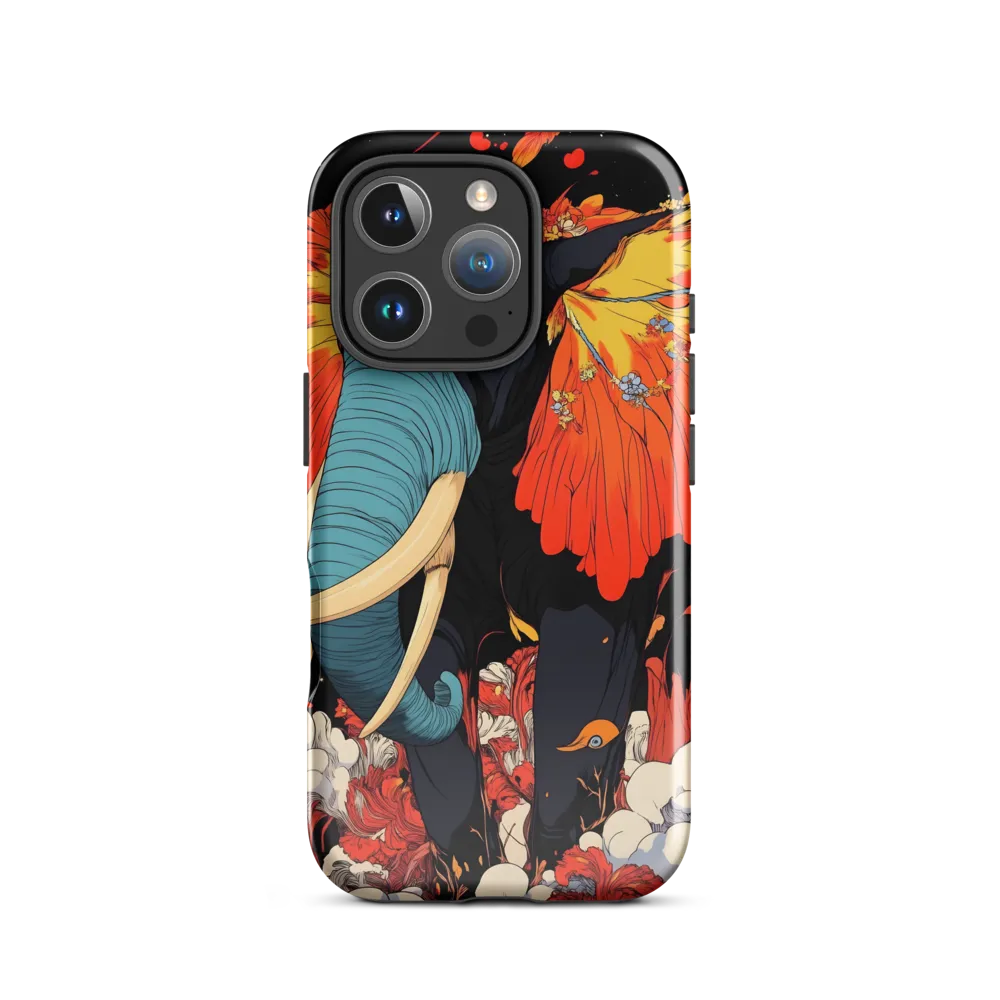 Majesty of the Floral Elephant | Phone Case |  16 Pro | Tough Case | Glossy