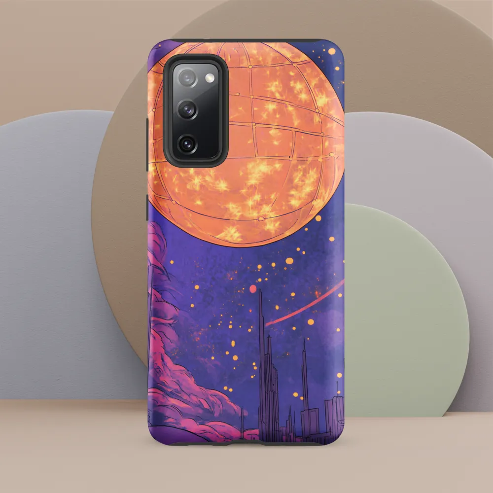 Celestial Cityscape: A Dance of Colors