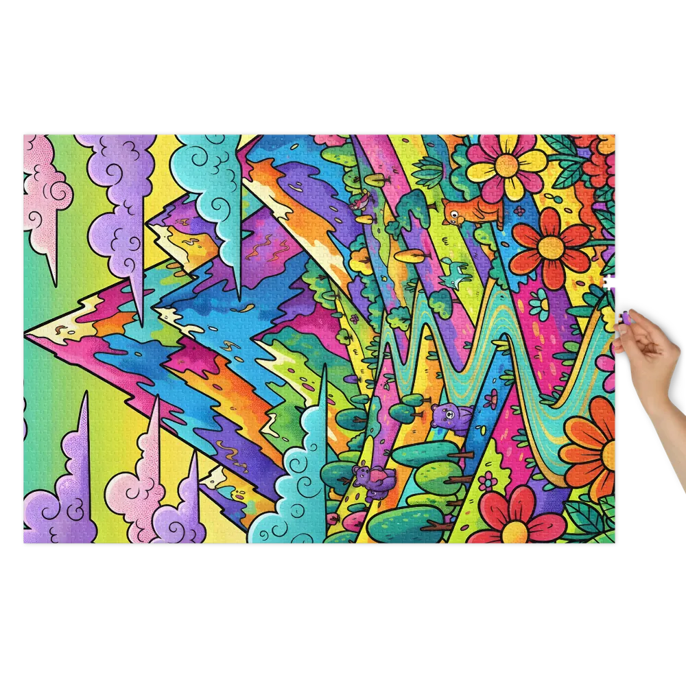 Rainbow Valley Adventure 
 Jigsaw Puzzle in Tin Box