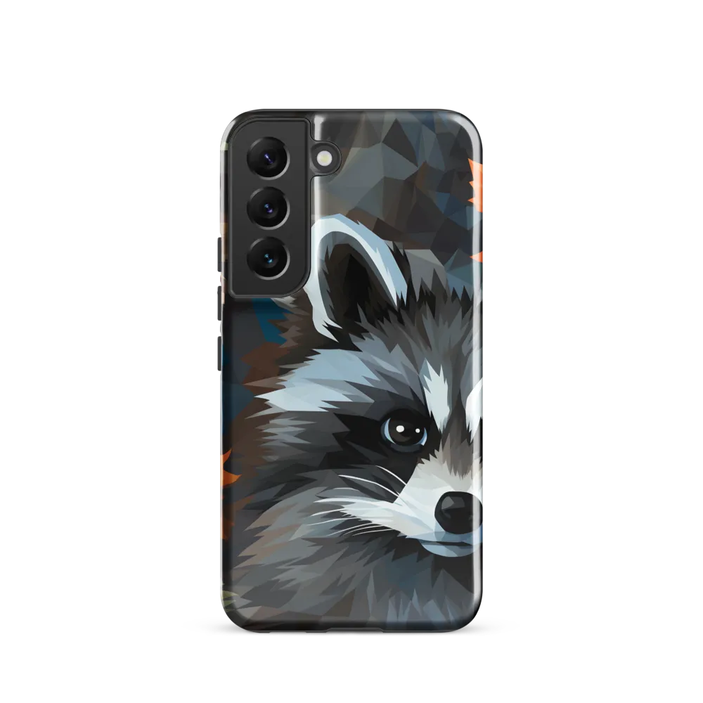 Whispers of Autumn: The Raccoon's Gaze | Phone Case |  S22 | Tough Case | Glossy