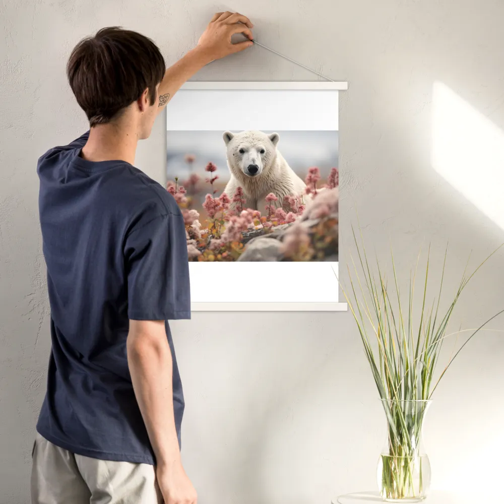 Curiosity Among Blooms: The Polar Bear