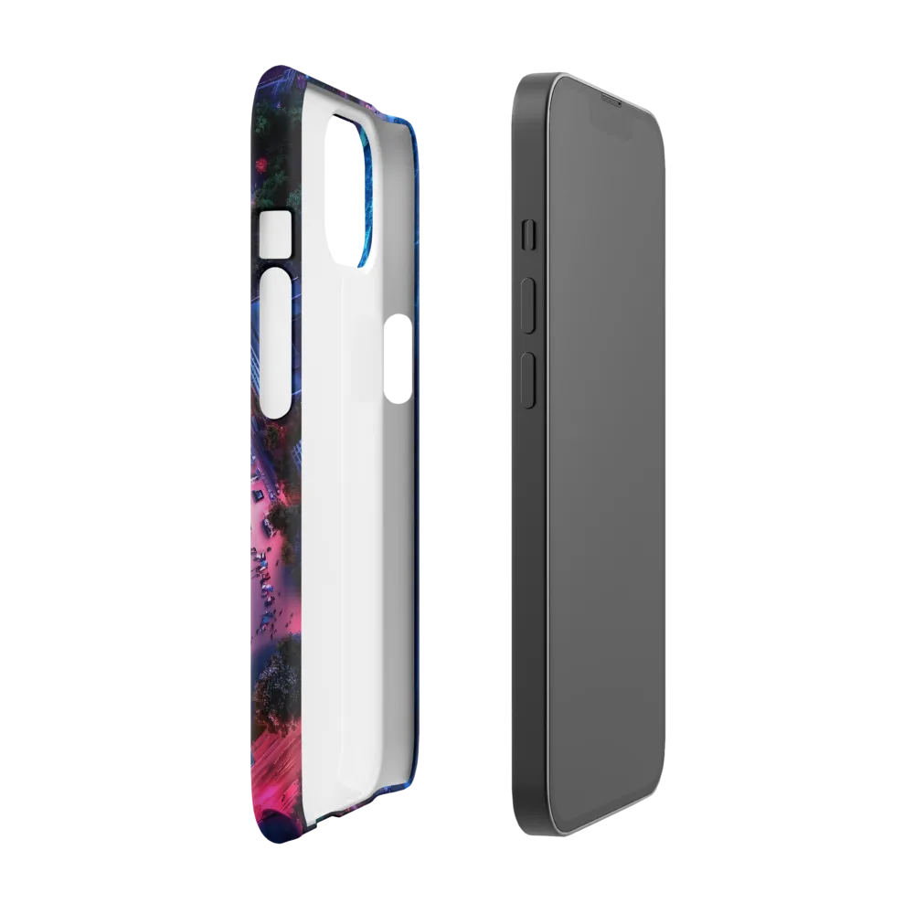 Twilight Reflections: A Serene Beach Aerial | Phone Case |  13 | Snap Case | Glossy