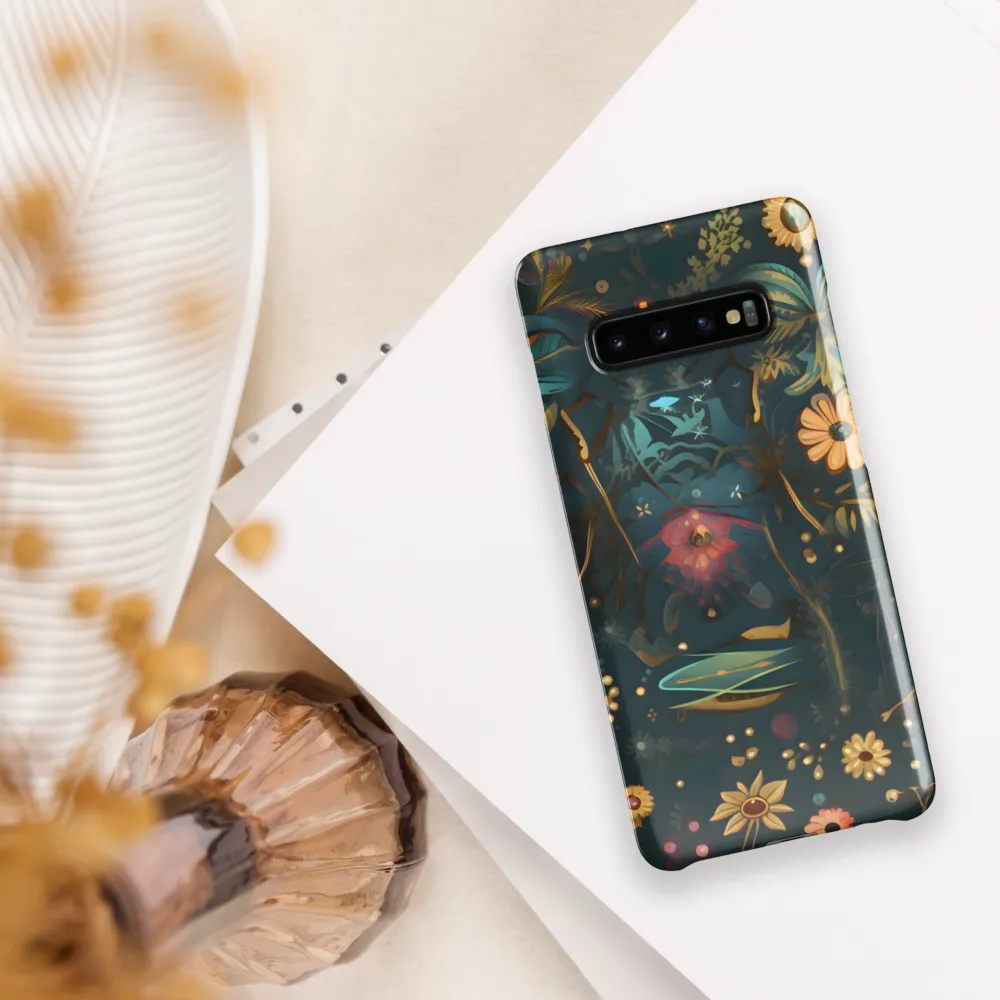 Whimsy in Flora: An Art Nouveau Journey | Phone Case |  S10 Plus | Snap Case | Glossy