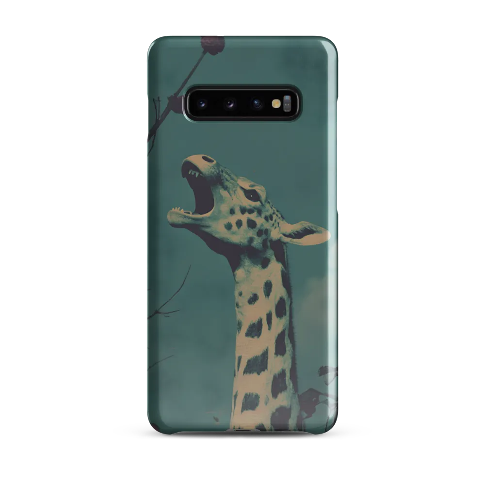 Whispers of the Tall: A Surreal Giraffe Encounter | Phone Case |  S10 Plus | Snap Case | Glossy