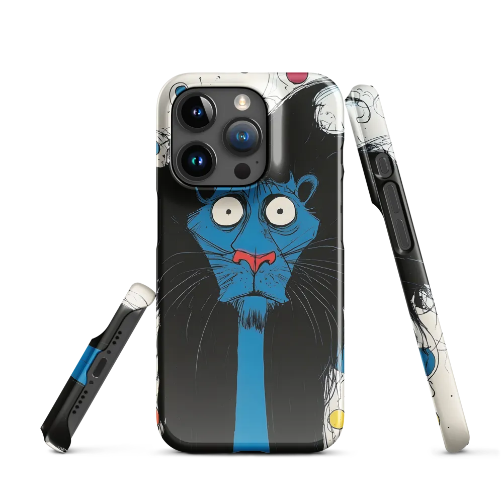 Whimsical Blue Lion