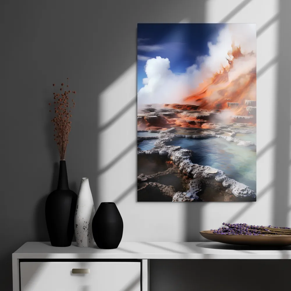 Nature's Fury: The Volcano's Expression | Metal Print | 20″×30″