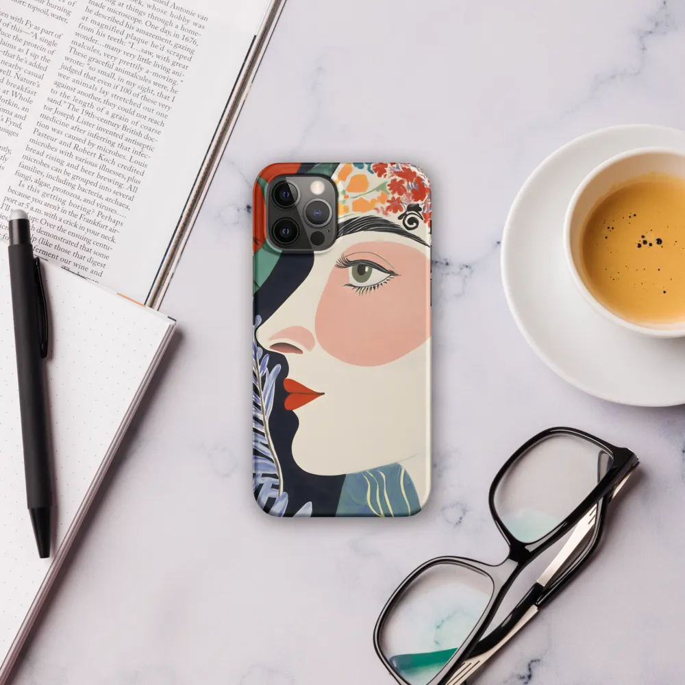 Floral Serenade: A Modern Portrait