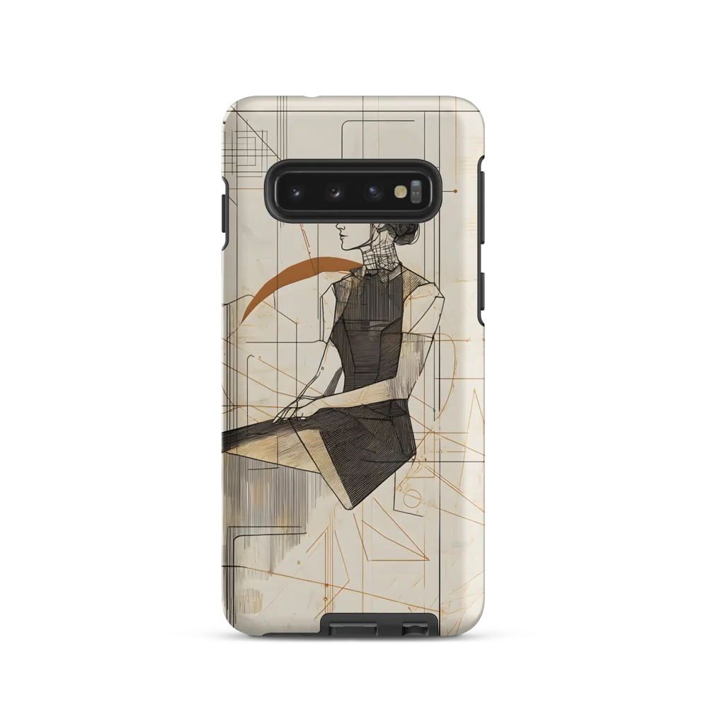 Geometric Elegance | Phone Case |  S10 | Tough Case | Matte